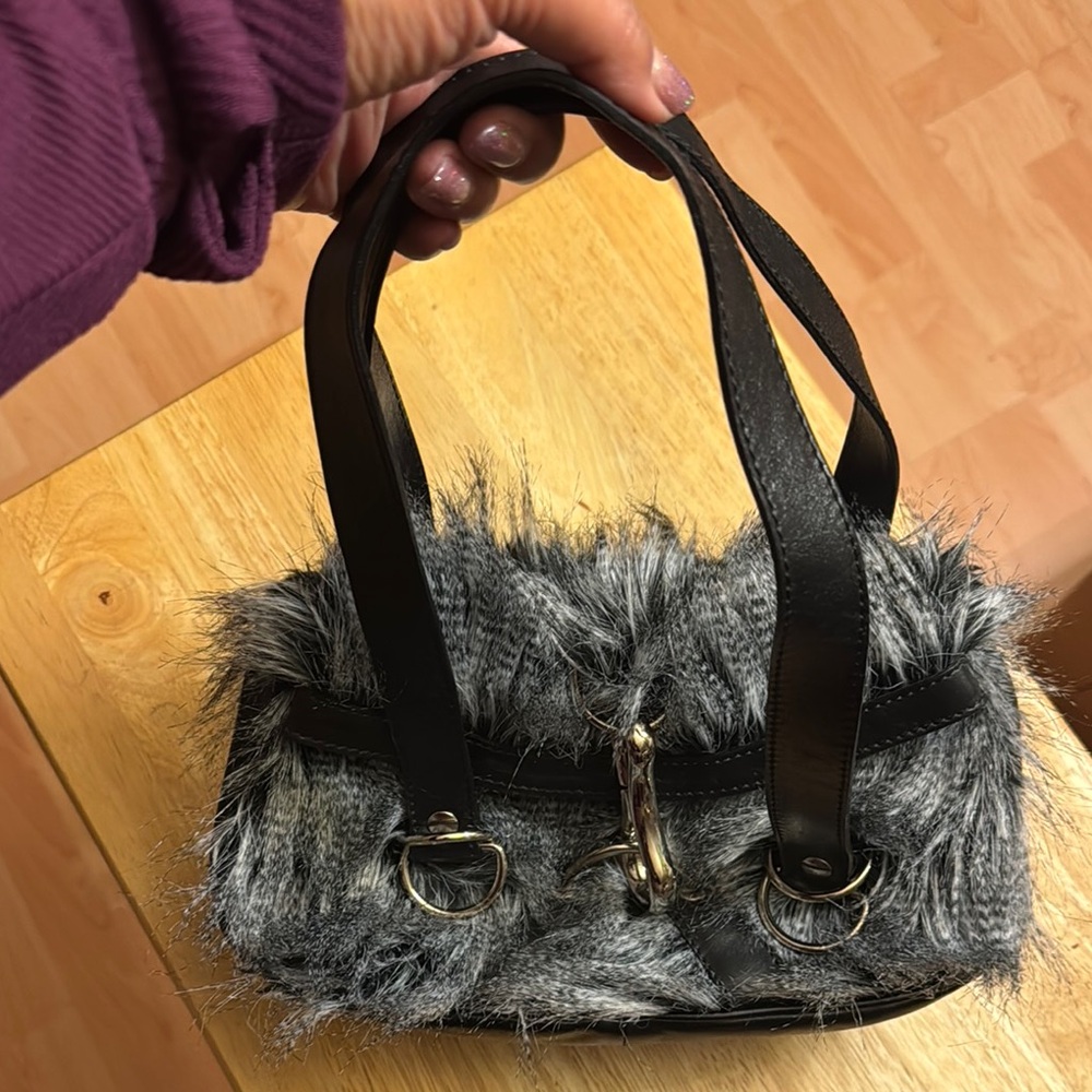 Emporio Armani Stylish Black and Gray Women's Bag